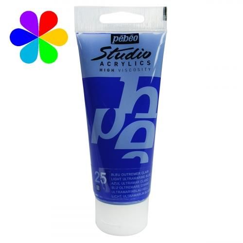 Acrylic Studio Boyaları 100 Ml Light Ultramarine B