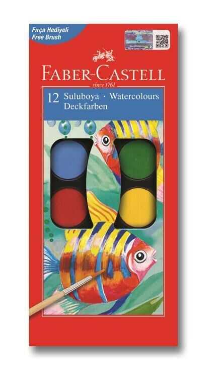 Faber-Castell Suluboya Küçük Boy 12 R.
