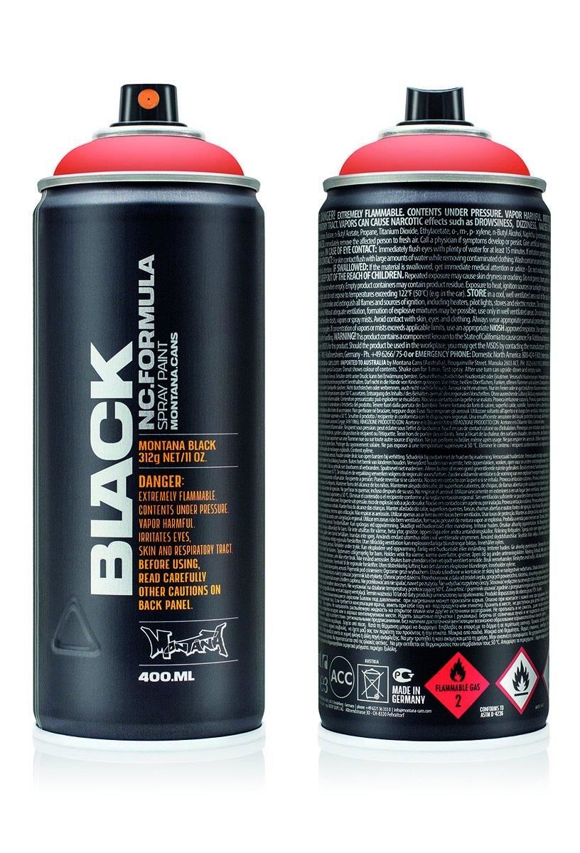 Montana Black 400Ml Infra Pink Blk In 4000