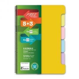 Keskin Color A4 5+3 X25=200 Yaprak Ayraçlı Free Subject Def.