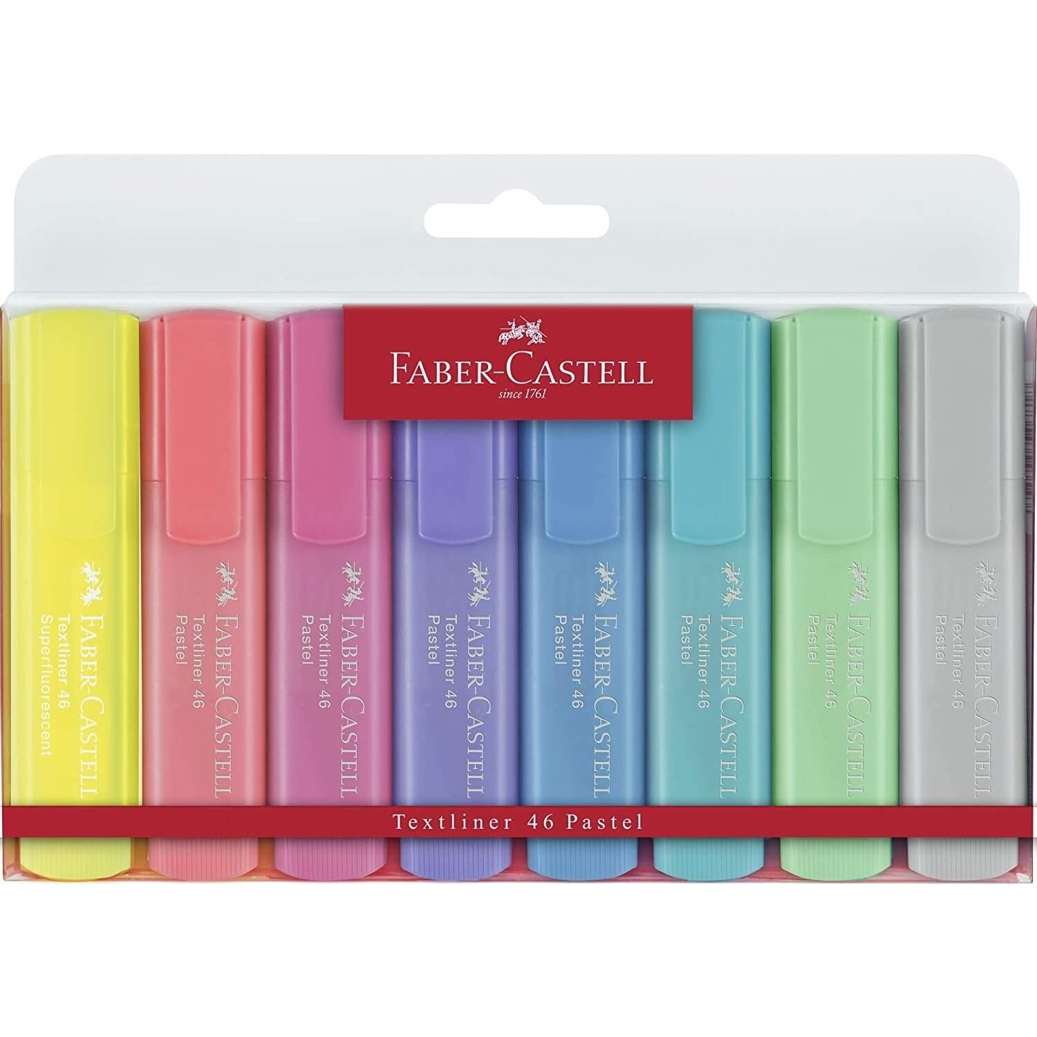 Faber-Castell 1546 Pastel Fosforlu Kalem 8Li Pşt