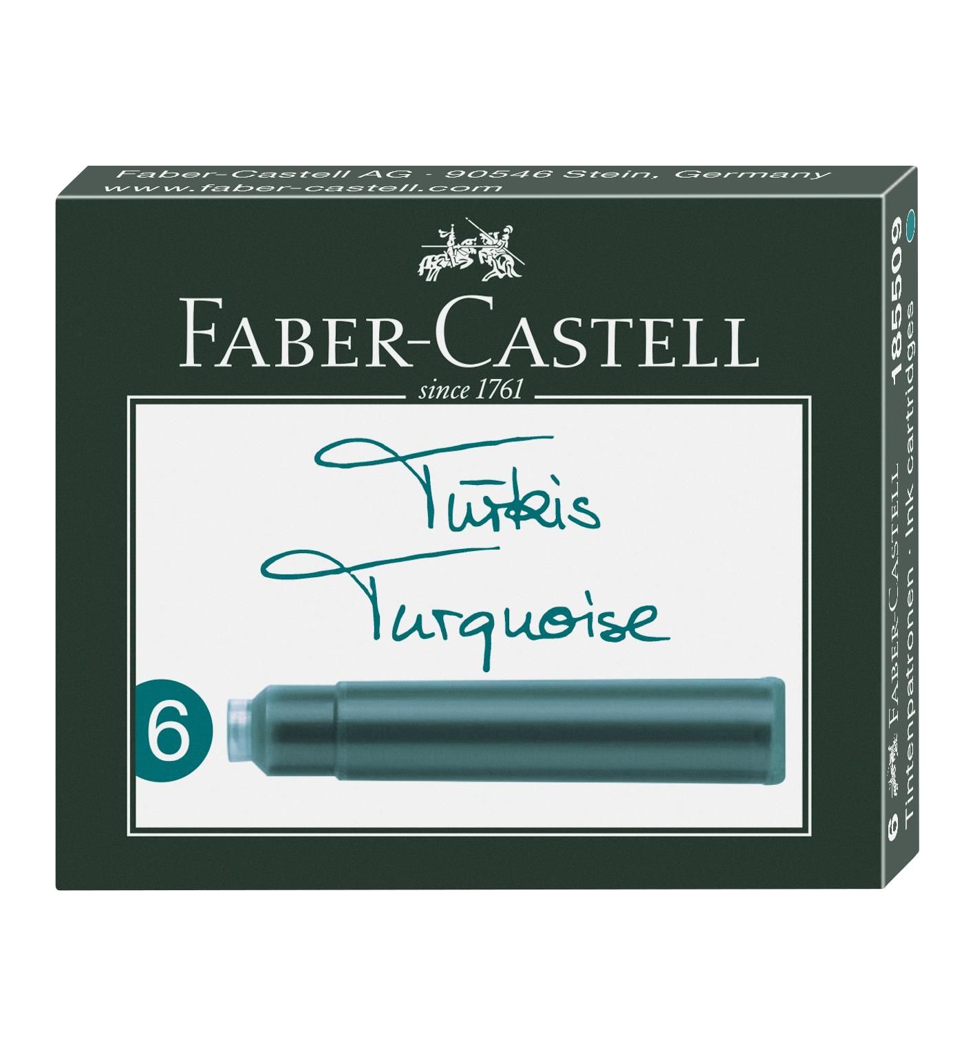 Faber-Castell Dk Kartuş, Turkuaz 6'Lı