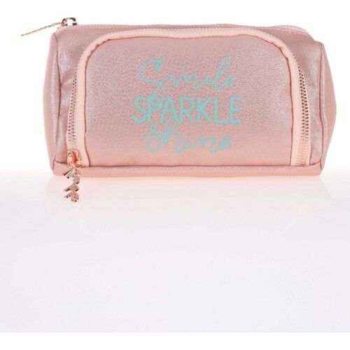 Kaukko Sparkle Plump Kalem Çantası (Somon)