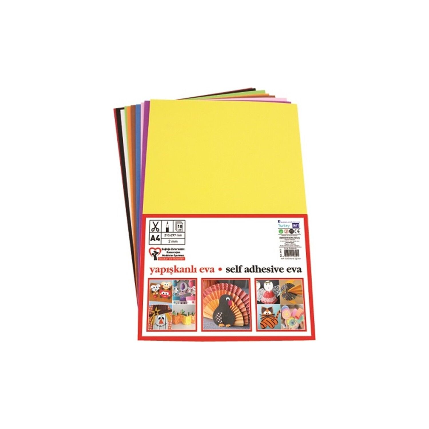 Puti Eva A4 20*30 Yapışkanlı 10 Lu Paket