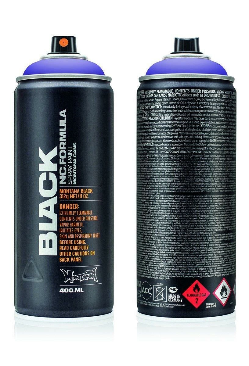 Montana Black Sprey Boya 400Ml Wizard Blk4160