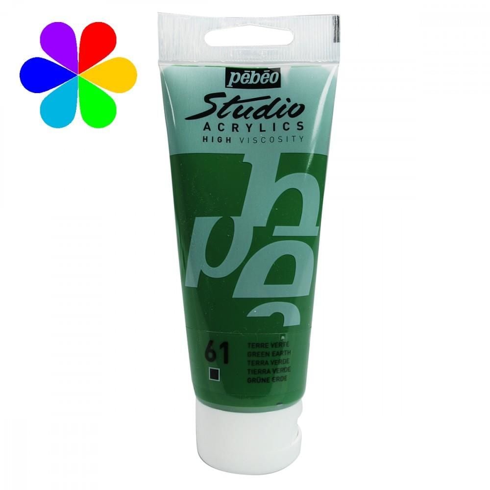 Acrylic Studio Boyaları 100 Ml Green Earth