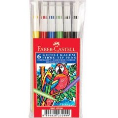 Faber-Castell Keçeli Kalem 6 Renk Yıkanabilir