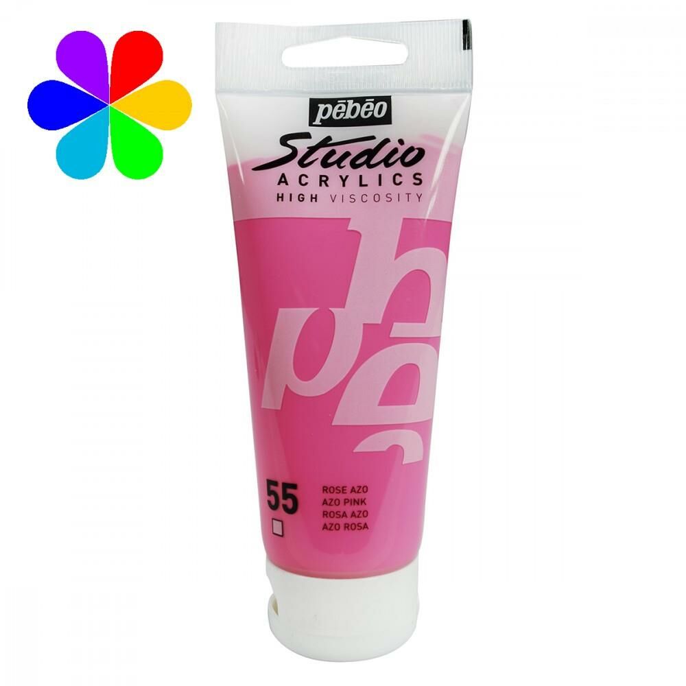 Acrylic Studio Boyaları 100 Ml Azo Pink