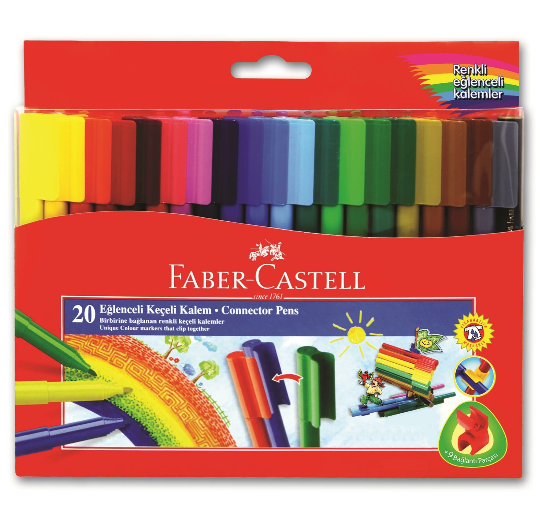 Faber-Castell Eğlenceli Keçeli Kalem 20 R.