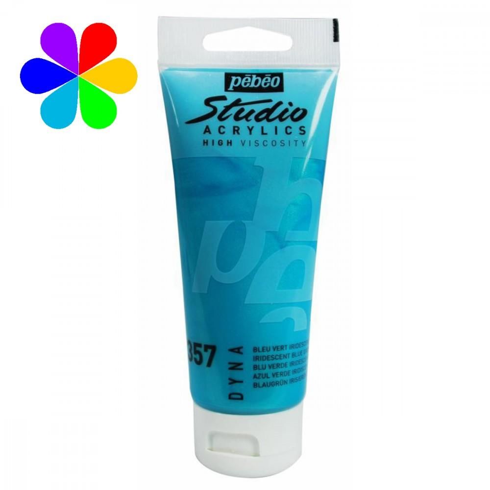 Acrylic Studio 100 Ml İridescent Blue-Green