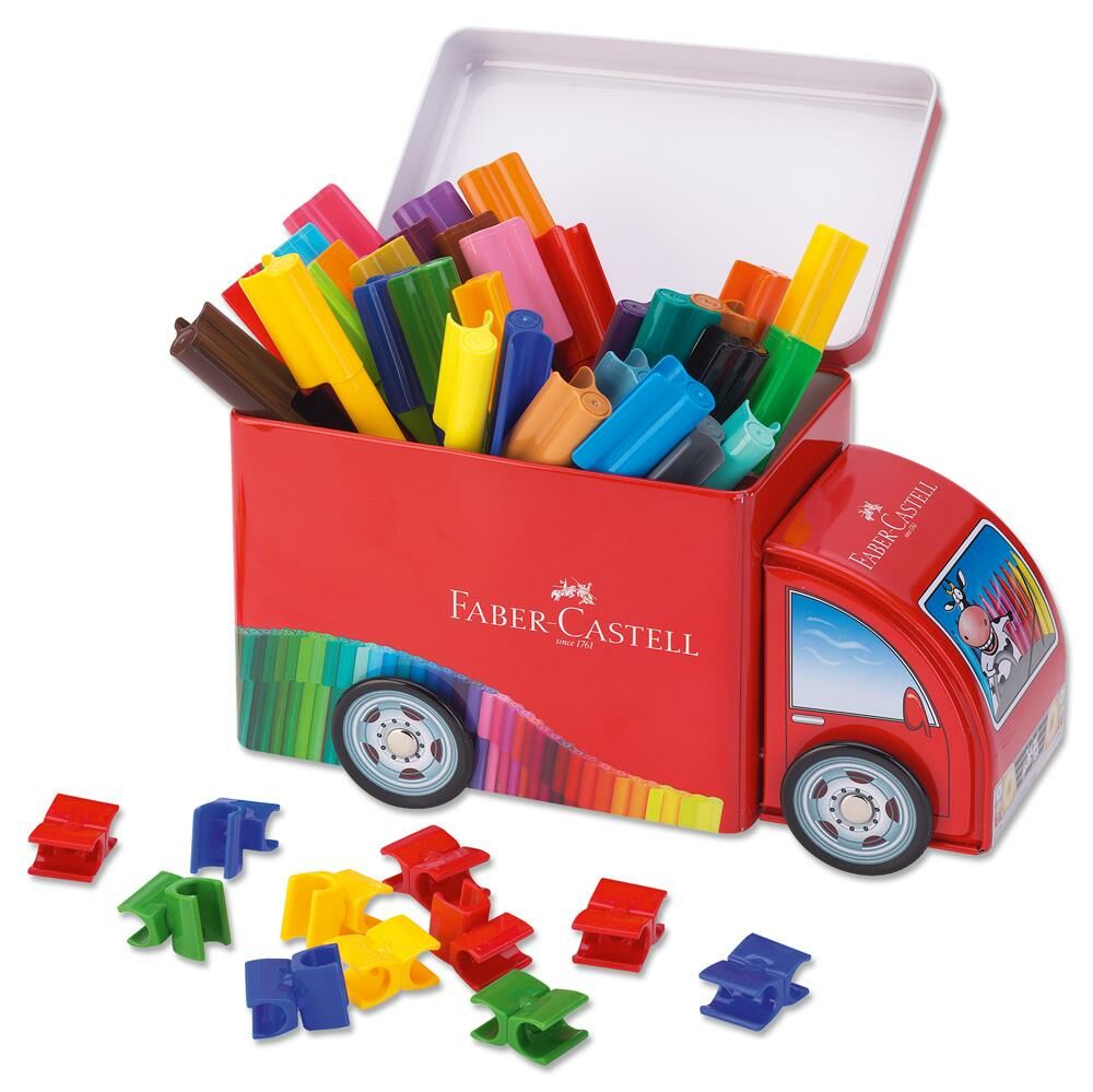 Faber-Castell Eğlenceli Keçeli Kalem + Kamyon 30 R