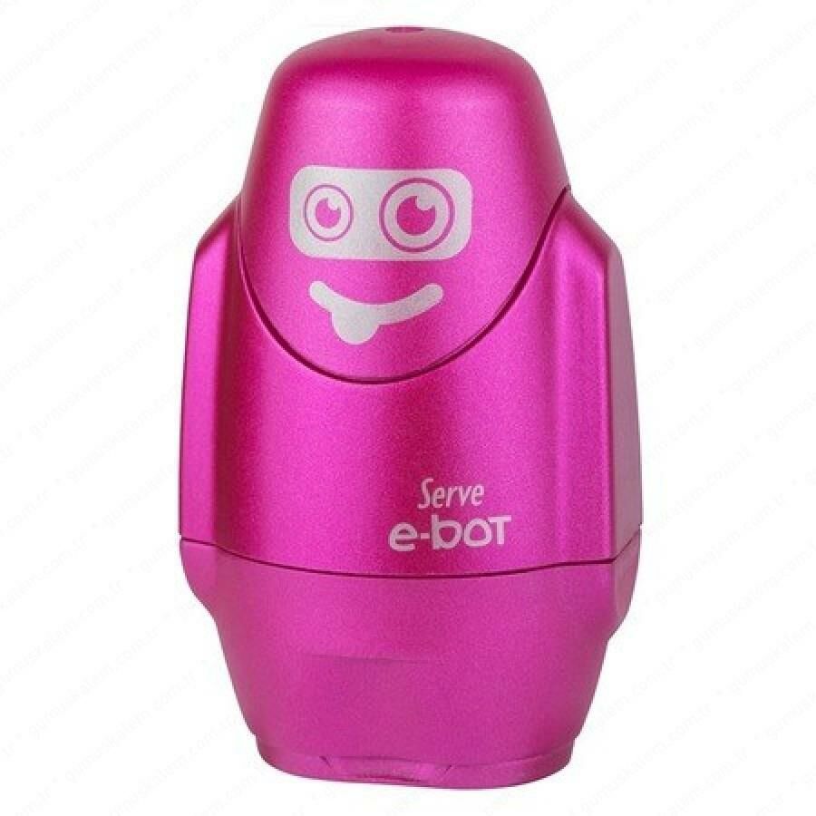 Serve E-Bot Silgili Kalemtıras Metalık Pembe Tekli