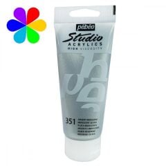 Acrylic Studio Boyaları 100 Ml İridescent Silver