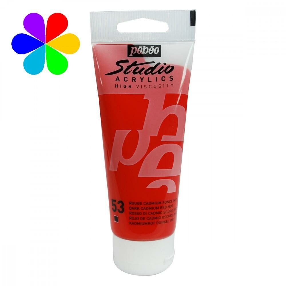 Acrylic Studio Boyaları 100 Ml Dark Cadmium Red