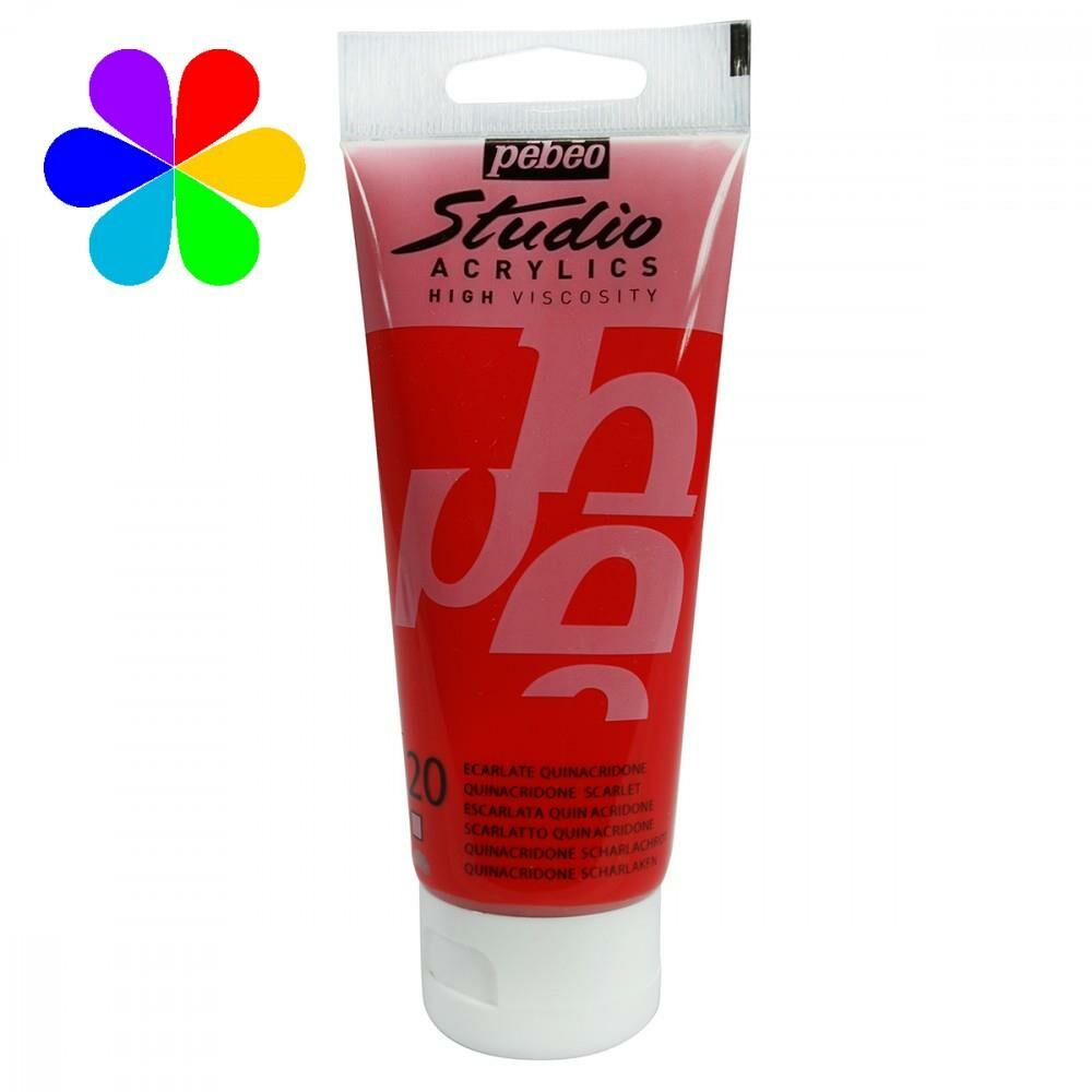 Acrylic Studio Boyaları 100 Ml Quinacridone Scarle