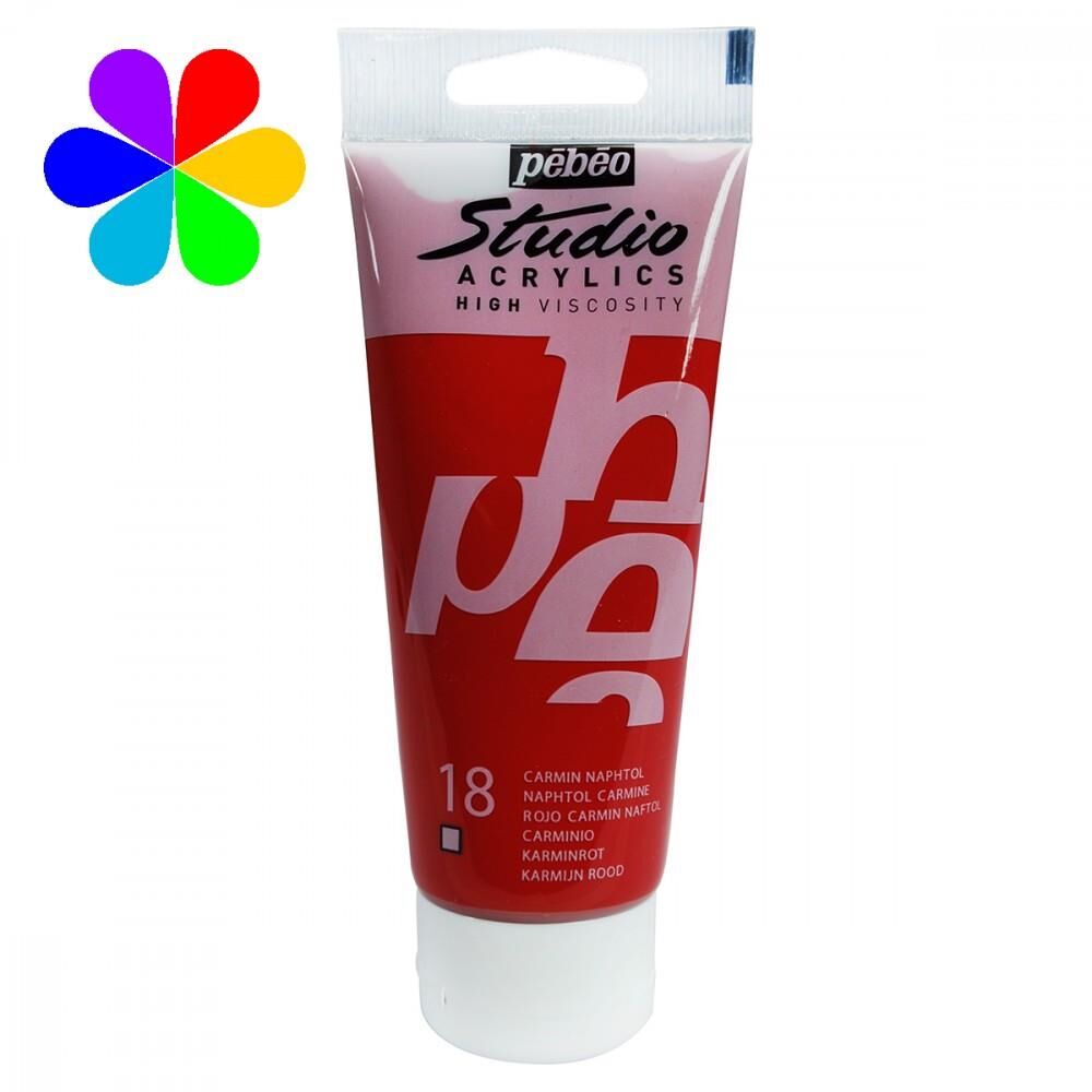 Acrylic Studio Boyaları 100 Ml Naphtol Carmine