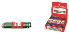 Faber-Castell Köşeli Mercanlı Kurşun Kalem