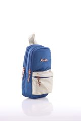 Kaukko K2197 Shine Junior Bag Kalem Çantası ( Simli-Lacivert)