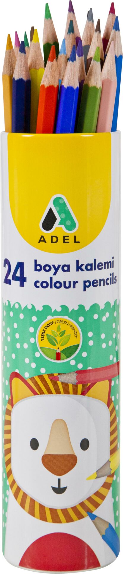 Adel Metal Tüp Boya Kalemi 24 Renk Tam Boy