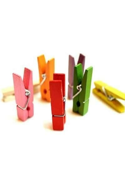 Südor Ahşap Mandal Büyük 3,5 Cm 20 Lirenkli