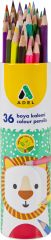 Adel Metal Tüp Boya Kalemi 36 Renk Tam Boy