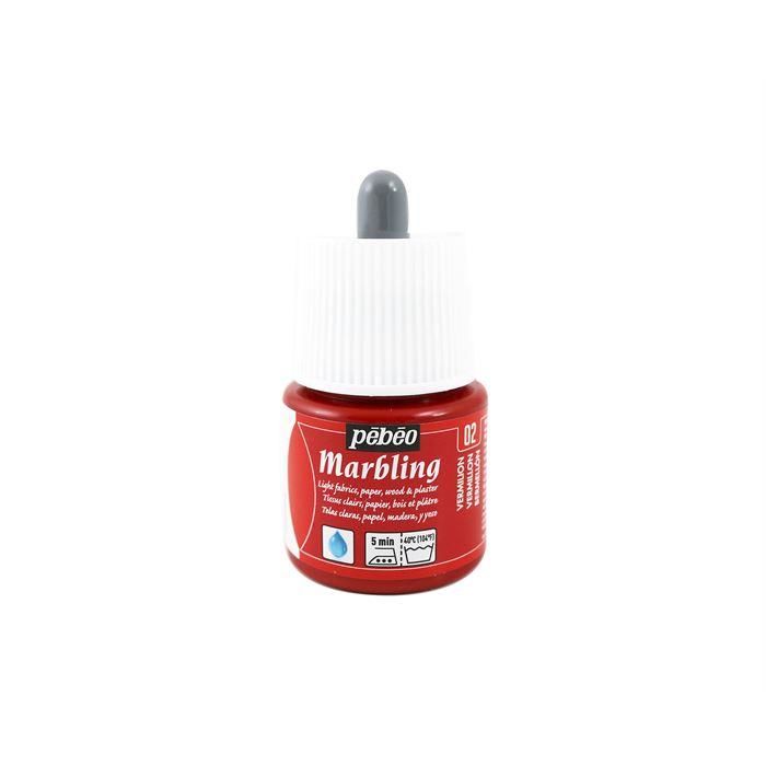 Marbling Ebru Boy.45 Ml Şişe Vermilion