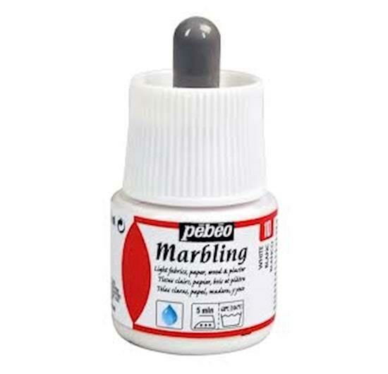 Marbling Ebru Boy.45 Ml Şişe White