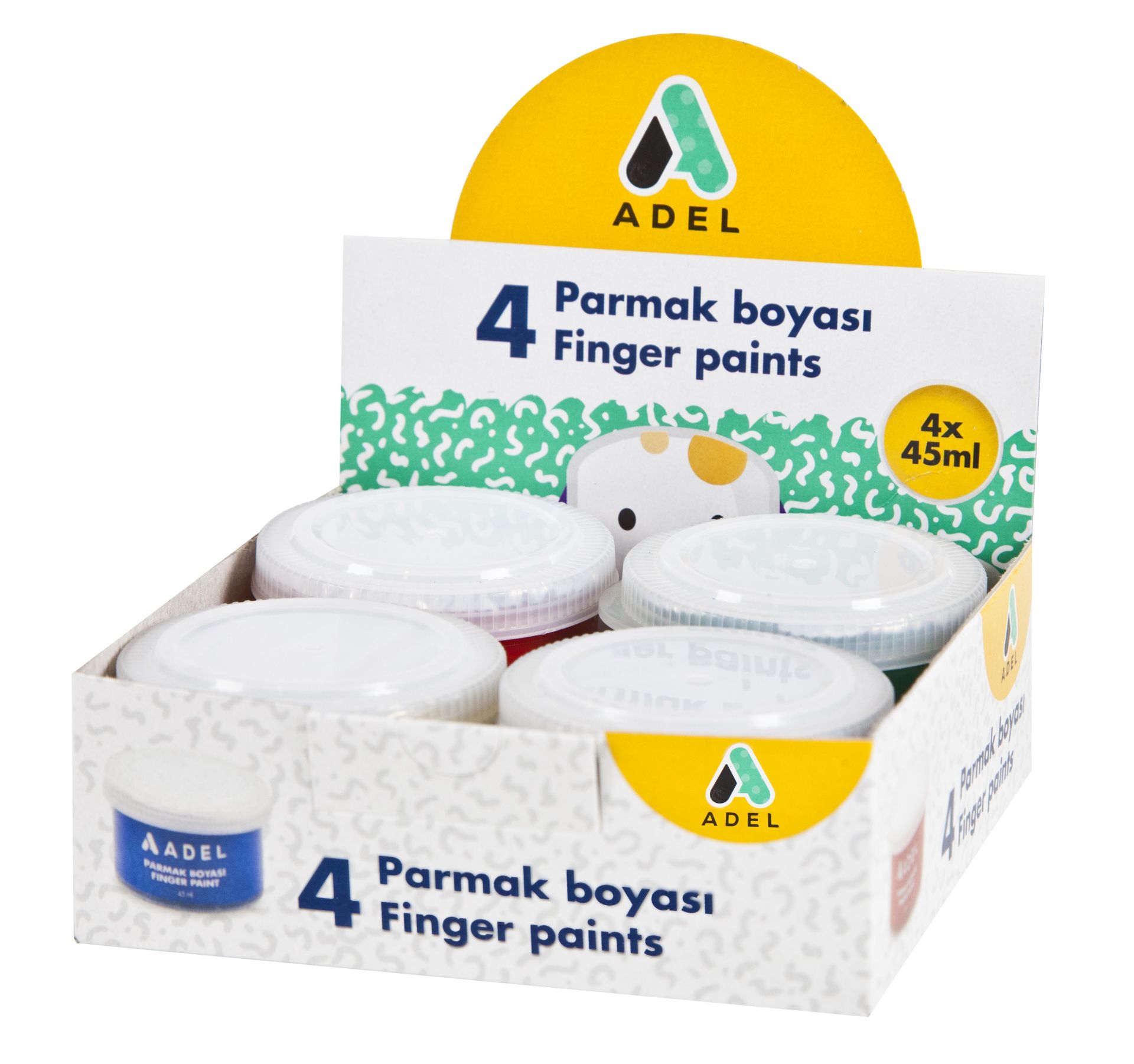Adel Parmak Boyası, 45Ml, 4 Renk