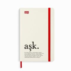 Lugat365 13*21 80Yaprakçizgili Ciltli Lastikli Defter