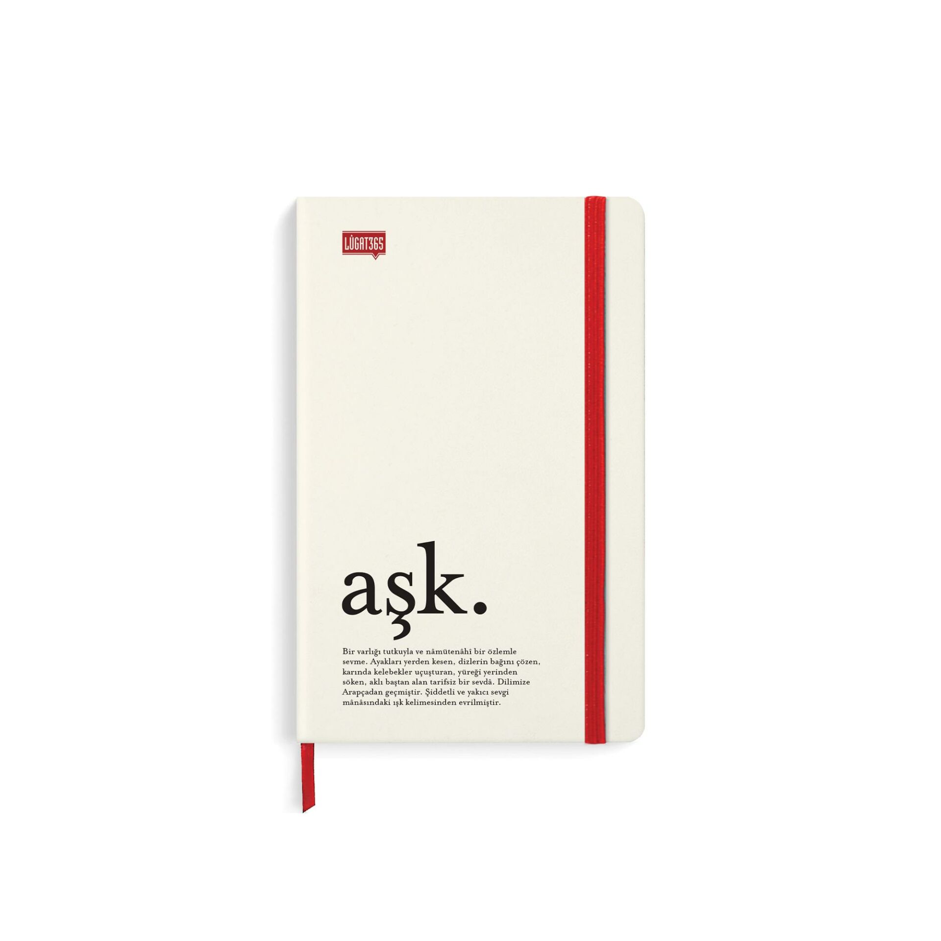 Lugat365 13*21 80Yaprakçizgili Ciltli Lastikli Defter