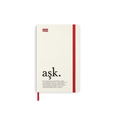 Lugat365 13*21 80Yaprakçizgili Ciltli Lastikli Defter