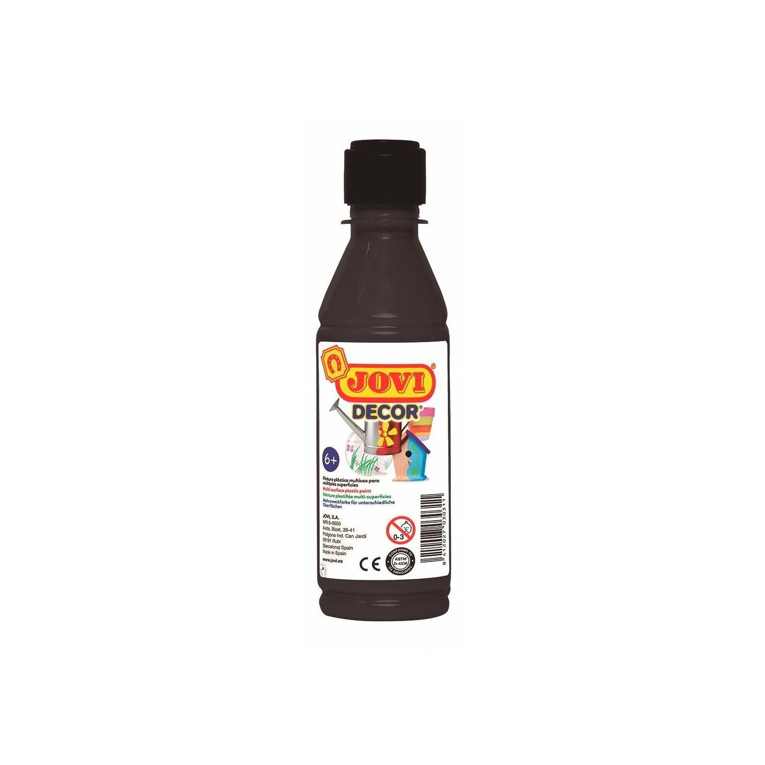 Jovidecor 250 Ml Şişede Siyah Akrilik Boya
