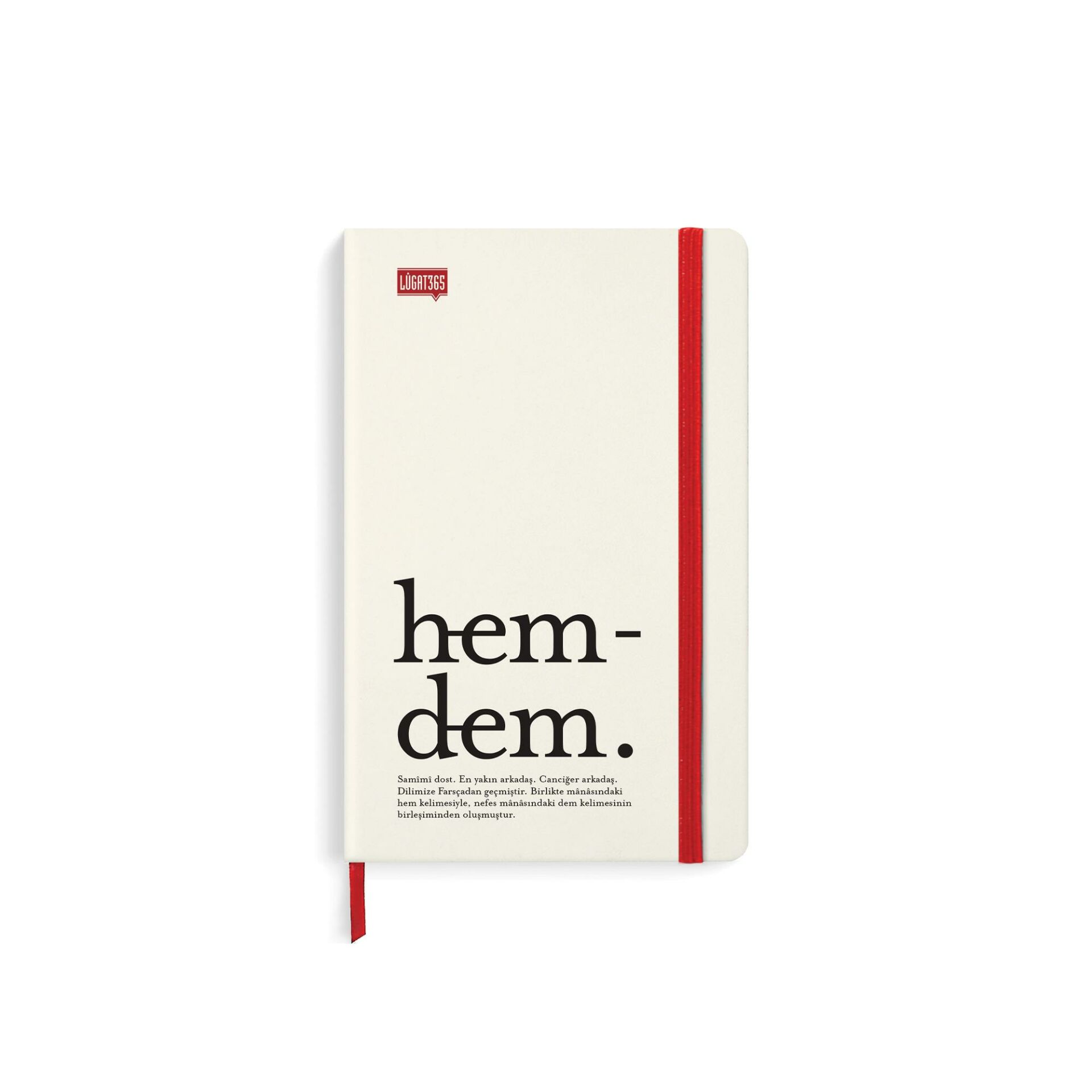 Lugat365 13*21 80Yaprakçizgili Ciltli Lastikli Defter