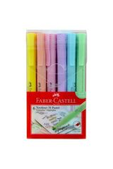 Faber-Castell Fosforlu Kalem 38 Pastel 6 Lı Poşet