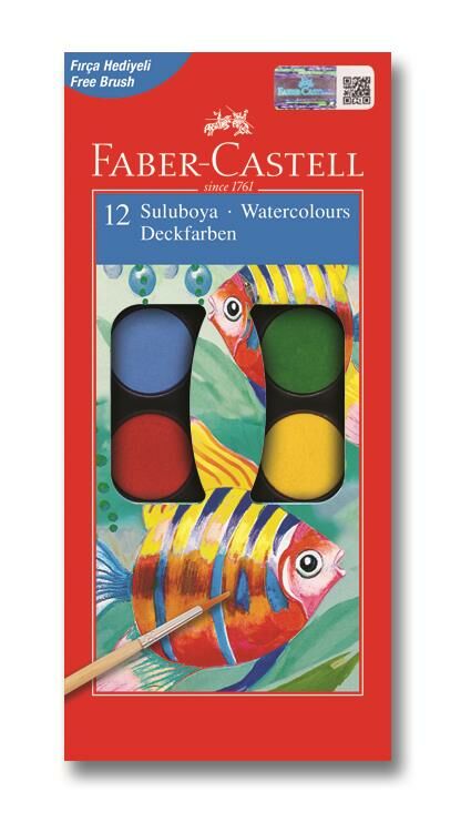 Faber-Castell Suluboya Küçük Boy 12 R.