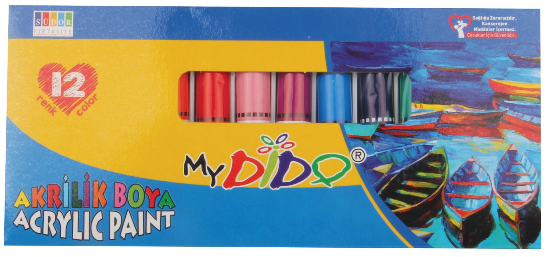 Mydido Akrilik Boya 12X9Ml Tüp