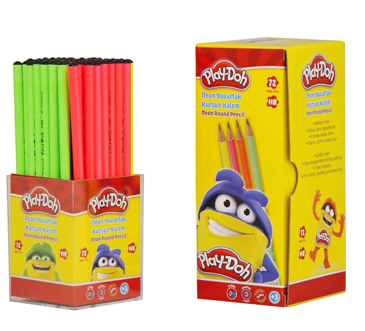 Play-Doh Neon Yuvarlak Kurşun Kalem