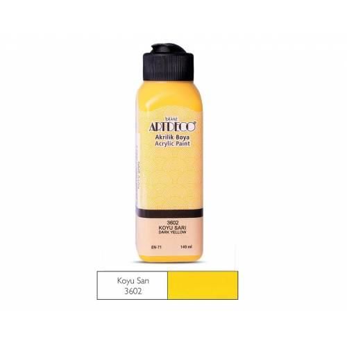 Artdeco Akrilik Boya 140Ml Koyu Sari 3602