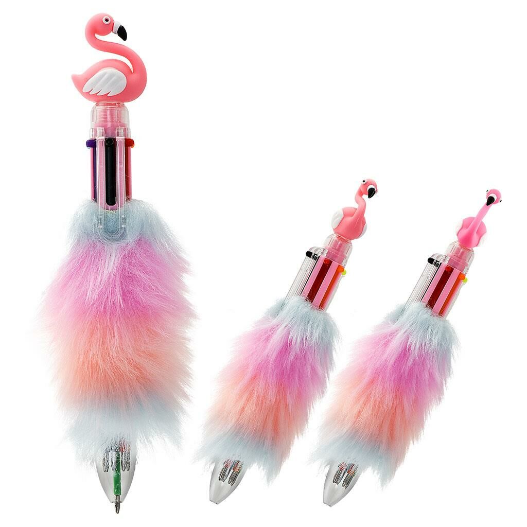 Mikro 5314B-24 Flamıngo Peluşlu 6 Renk Tük. Kalem