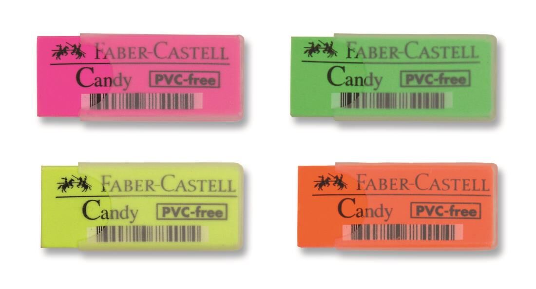 Faber-Castell Candy Plastik Kılıflı Silgi 30Lu
