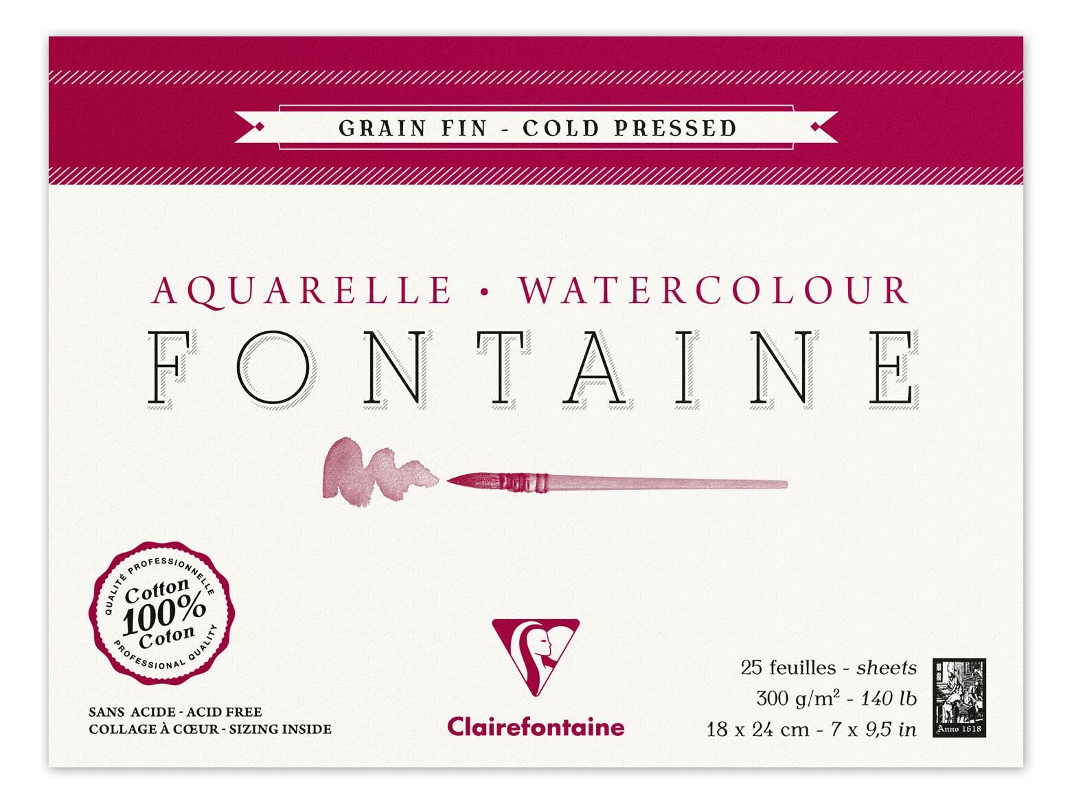 Clairefontaine 18*24Cm 300Gr 10 Yaprakdkl/1 Knr Ypş F
