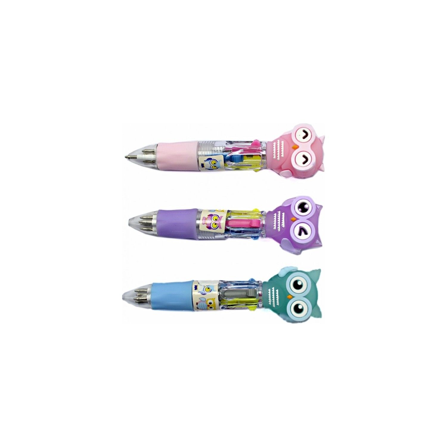 Unıck Color Tükenmez Baykuş 4 Renk 4127