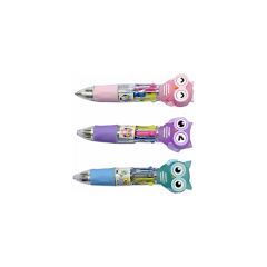 Unıck Color Tükenmez Baykuş 4 Renk 4127