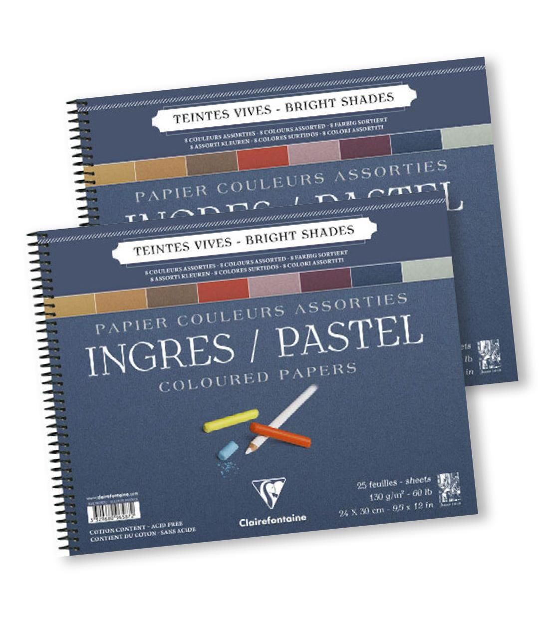 Clairefontaine Ingres Pastel Blok 30*40Cm 130Gr 25