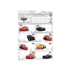 Cars Ders Prog.3Lü Etiket