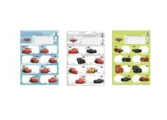 Cars Ders Prog.3Lü Etiket