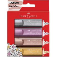 Faber-Castell Fosforlu Kalem 46 Metalik R 4 Lü Kar