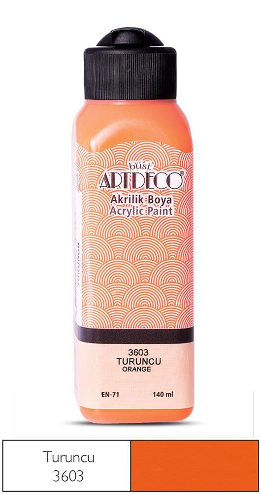Artdeco Akrilik Boya 140Ml Turuncu 3603