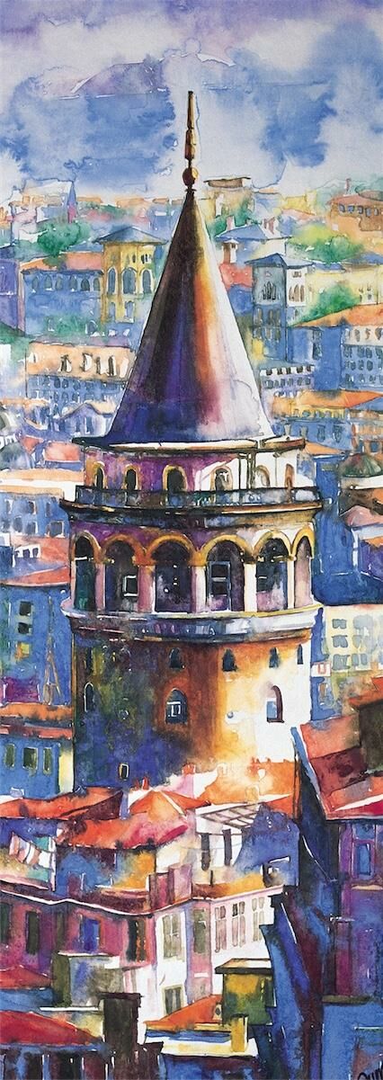 Keskin Color 34*96 1000 Li Panoramik Yap.Galata Kulesi