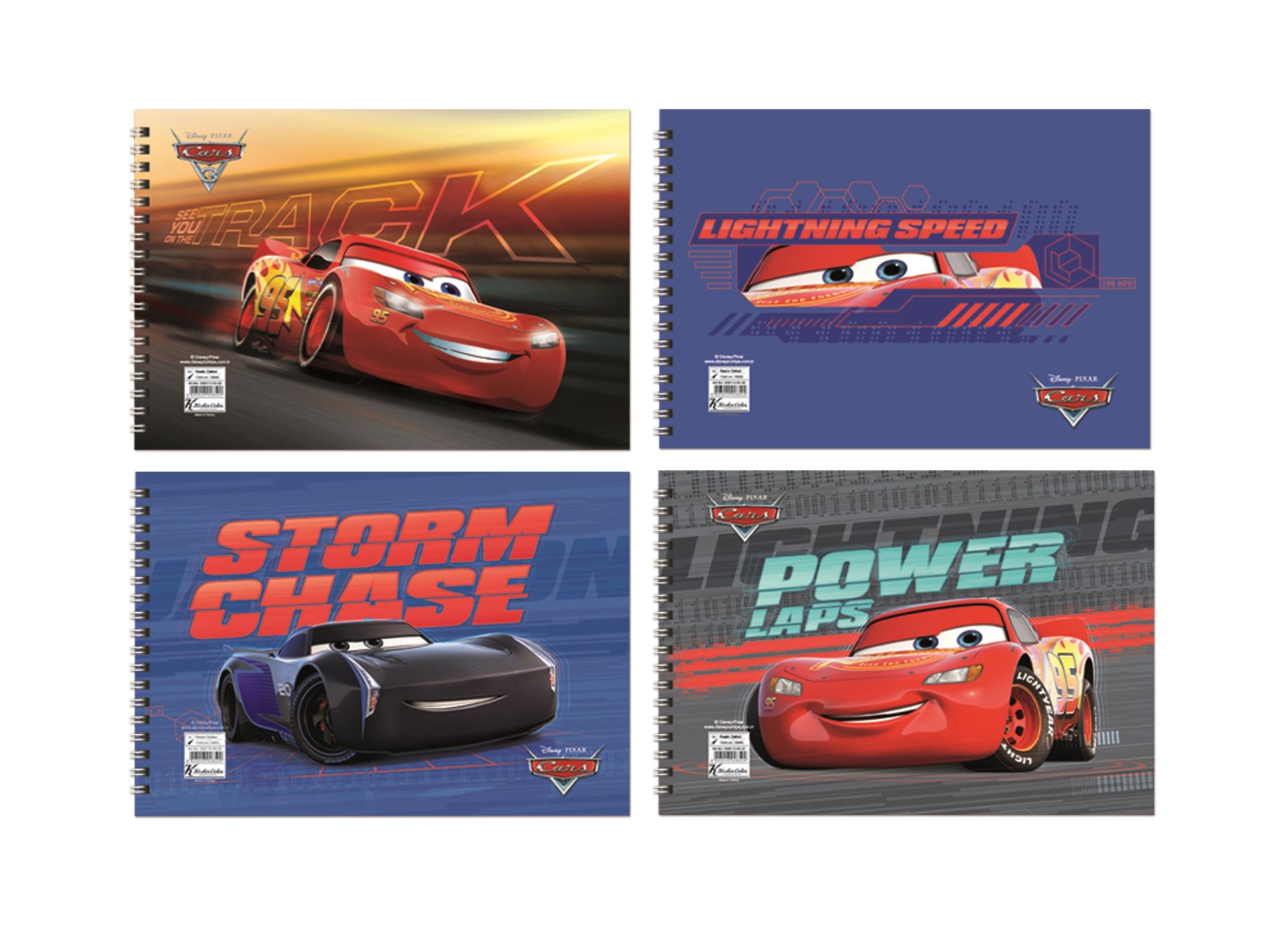 Cars 17*25 15 Yaprakresim Defteri